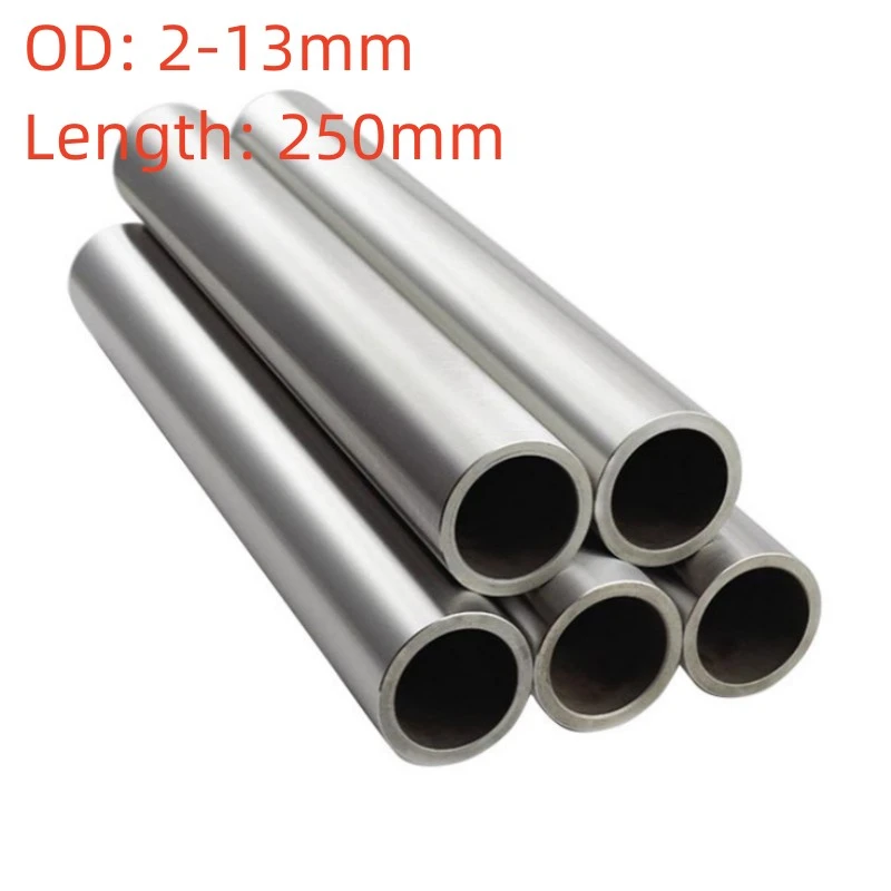 Size Varied OD4/5/6/7/8~13mm  ID1/2/3/4/5/6/7/8/9/10/11/12mm 250mm Length 304 Stainless Steel Capillary Tube Pipe Silver