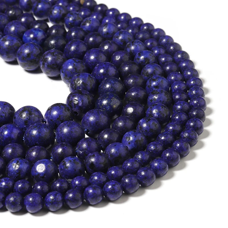 35-60pcs Natural Stone Beads Tiger Eye Amazonite Agates Angelite Quartz Lava Beads Loose Beads For Jewelry Making DIY Bracelet