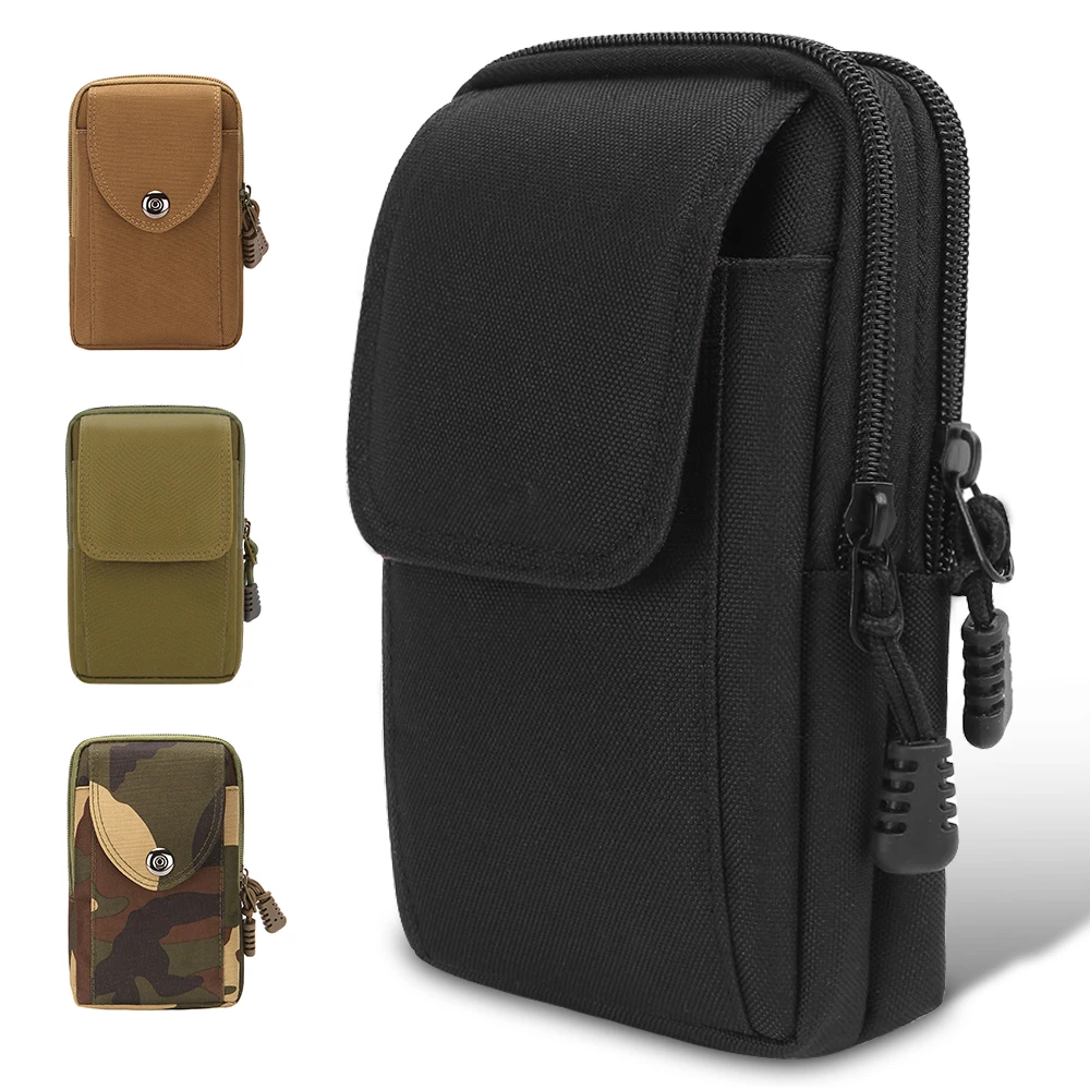 Tactical Phone Pouch Bag Military Waist Bag Fanny Pack Phone Case EDC Tool Pack for Outdoor Camping Hunting Compact Bag