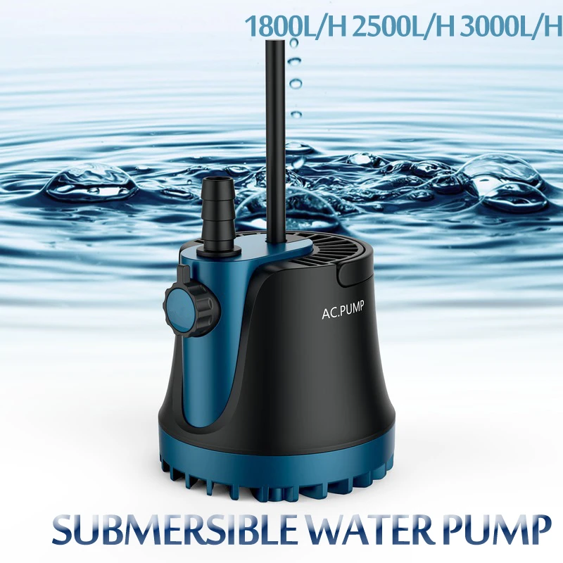25/35/60W New Home Submersible Water Pump Submersible Waterfall Silent Fountain Pump for aquarium fish tank Garden Fountain 220V