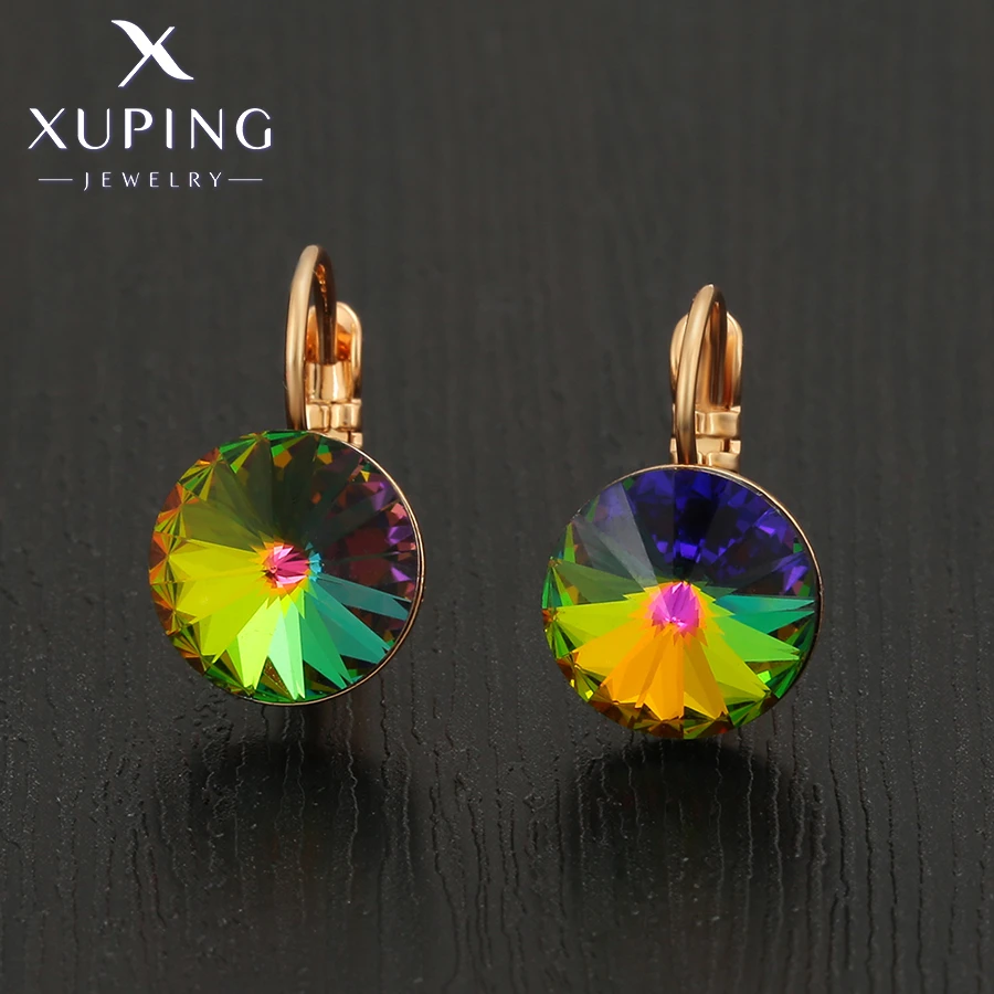 Xuping Jewelry Fashion New Arrival Elegant Style Crystals Earrings for Women Party Gift 610339213
