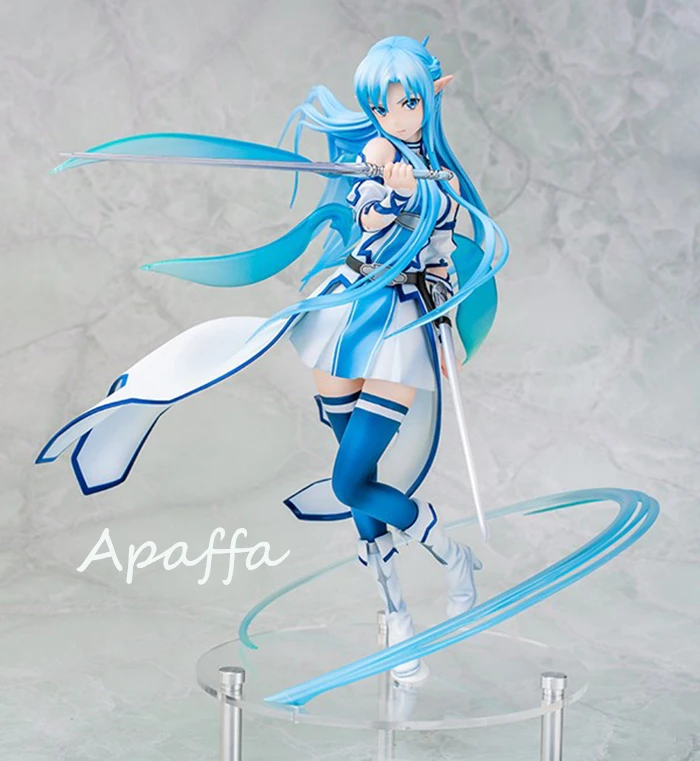 23cm Anime Figure Toys Sword Art Online Yuuki Asuna 1/7 Scale ALO Ver. water Elf PVC Action Figure Toys Collection Model Gift