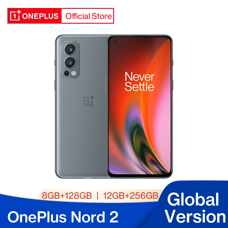 World Premiere OnePlus Nord 2 5G Smartphone Global Version 8GB 128GB 50MP AI Camera OIS MTk Dimensity 1200-AI Warp Charge 65