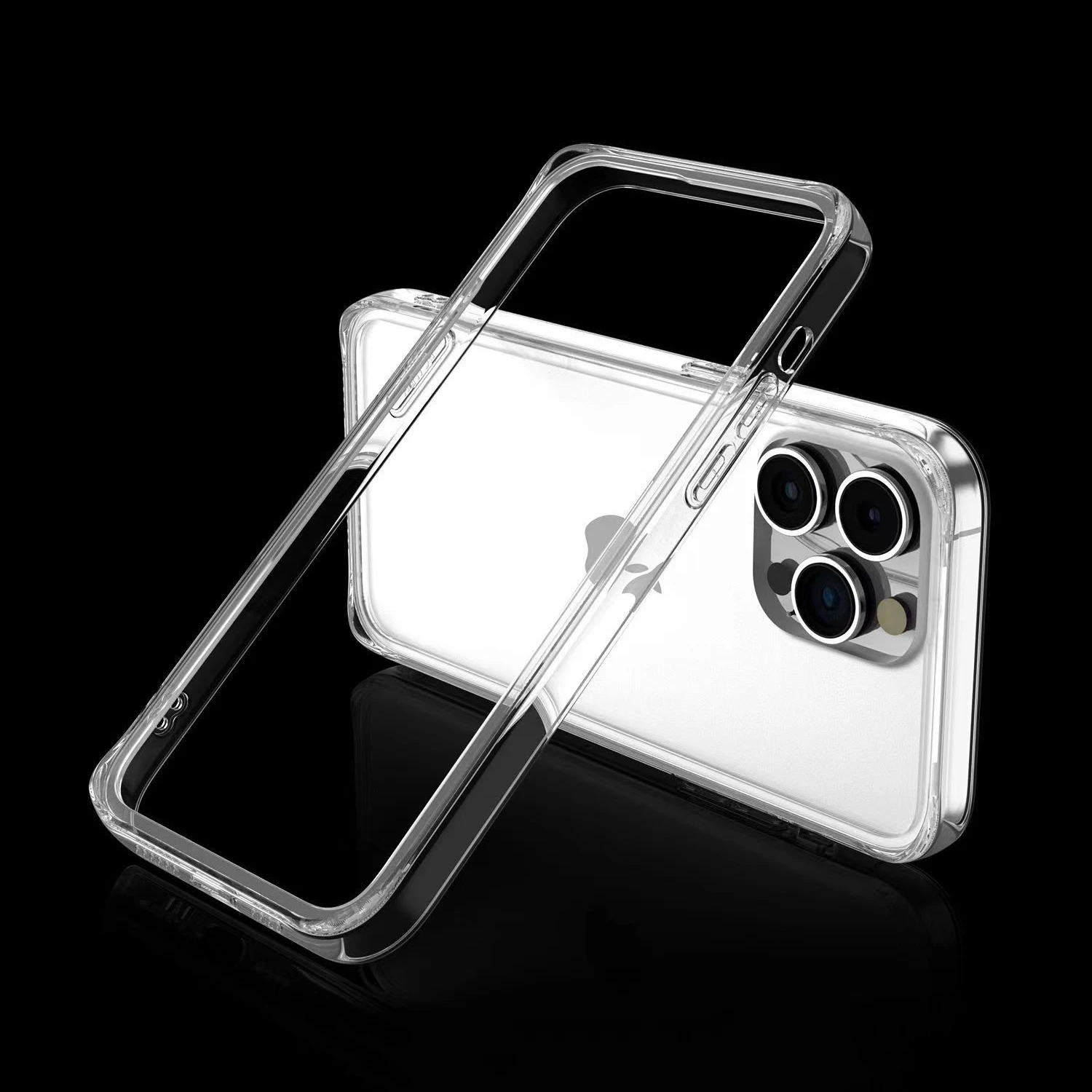 Slim Clear Silicone Bumper Frame For iphone 13 Pro Max 12 Mini Xs X 7 8 SE2 Soft TPU Anti-Knock Protective Case