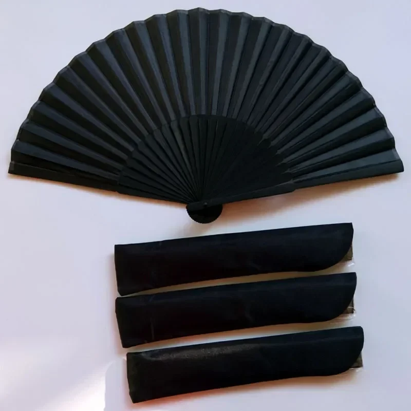 Chinese Style Black Vintage Hand Fan Folding Fans Dance Wedding Party Favor  Chinese Dance Party Folding Fans