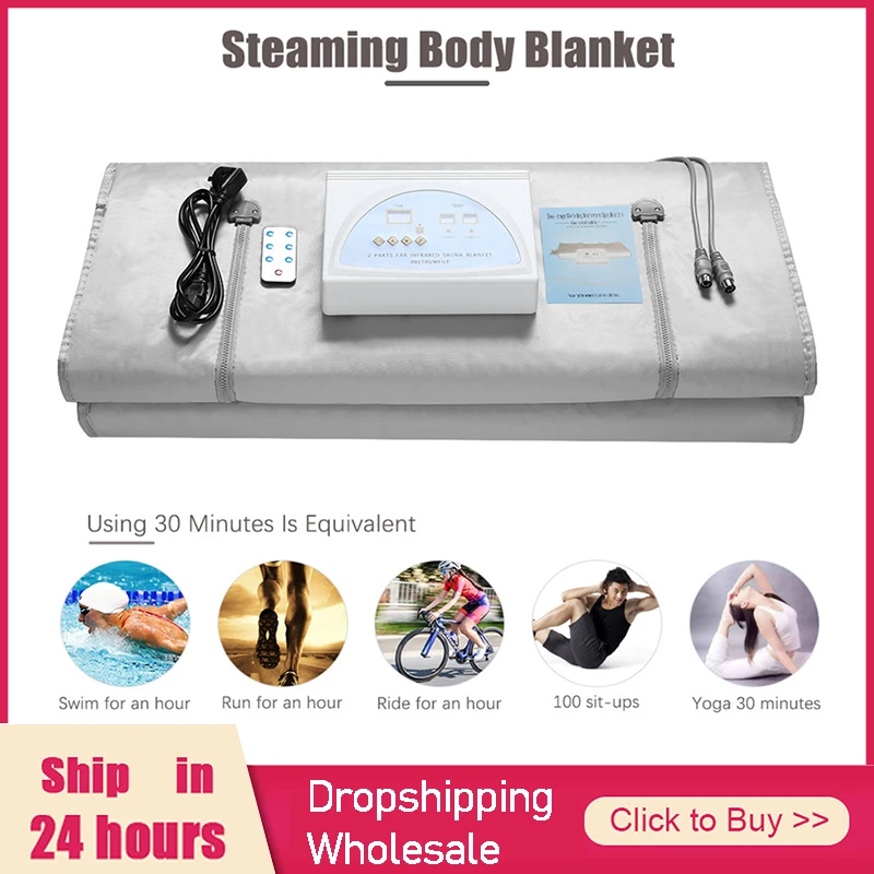 Digital Far-Infrared (FIR) Oxford Sauna Blanket Weight Loss Body Shaper Professional Detox Therapy Anti Ageing Beauty Machine