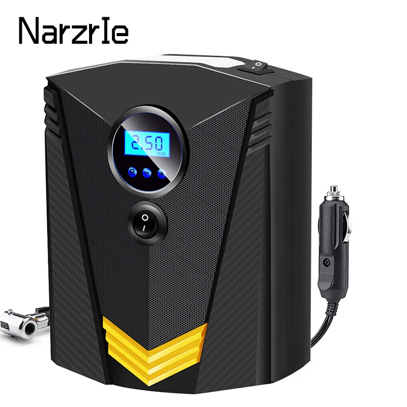 150PSI Portable Inflatable Pump Car Air Compressor 12V Digital Electric Tire Inflator Air Pump for Auto Car Motorcycle Bicycles