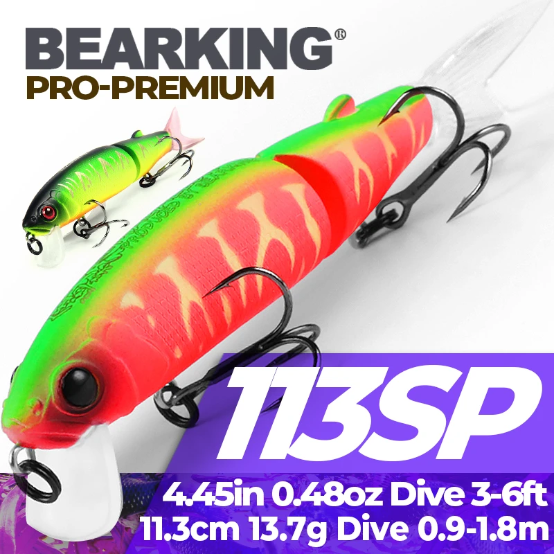 BEARKING brand artificial 11.3cm 13.7g Fishing Wobblers Fishing Lure Bait Swimbait Crankbait minnow