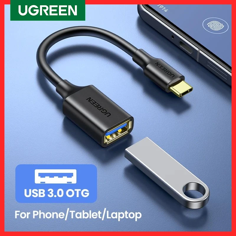 UGREEN USB C to USB Adapter Type C OTG Cable USB C Male to USB 3.0 A Female Cable Adapter for MacBook Pro Samsung S9 USB-C OTG