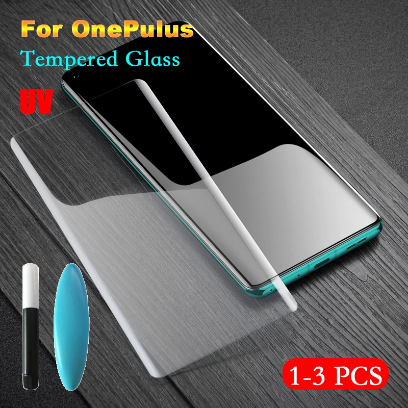 Arvin Tempered UV Glass for OnePlus 9  9Pro 8Pro 7Pro 7T Pro Screen Protector Full Surface Coverage Screen Film
