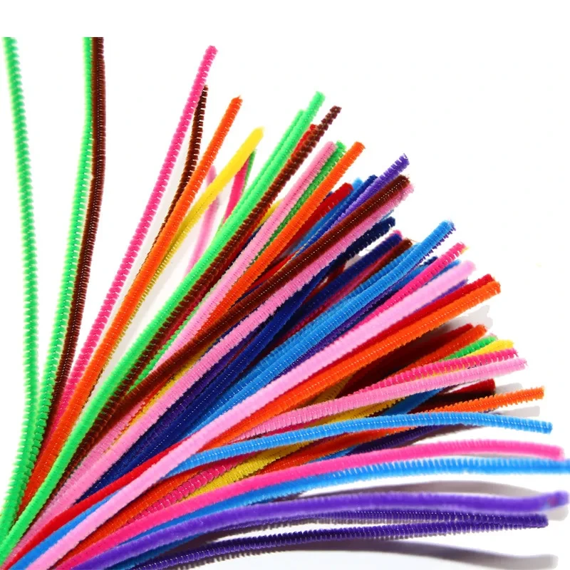 50pcs 30cm Colorful Chenille Stems Pipe Cleaners kids Educational Toys Handmade Christmas Birthday Party DecorDIY Craft Supplies
