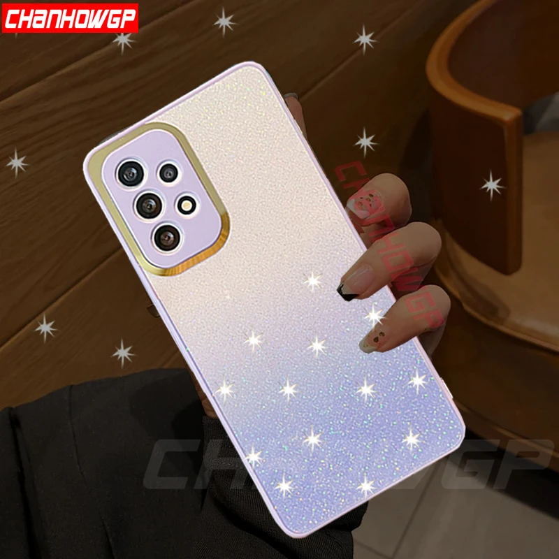 Rainbow Mirror Soft Case For Samsung Galaxy A21S A51 A71 A01 A11 A31 A41 A50 A70 A30 A20 A10 S20 FE Note 20 Ultra Glitter Cover