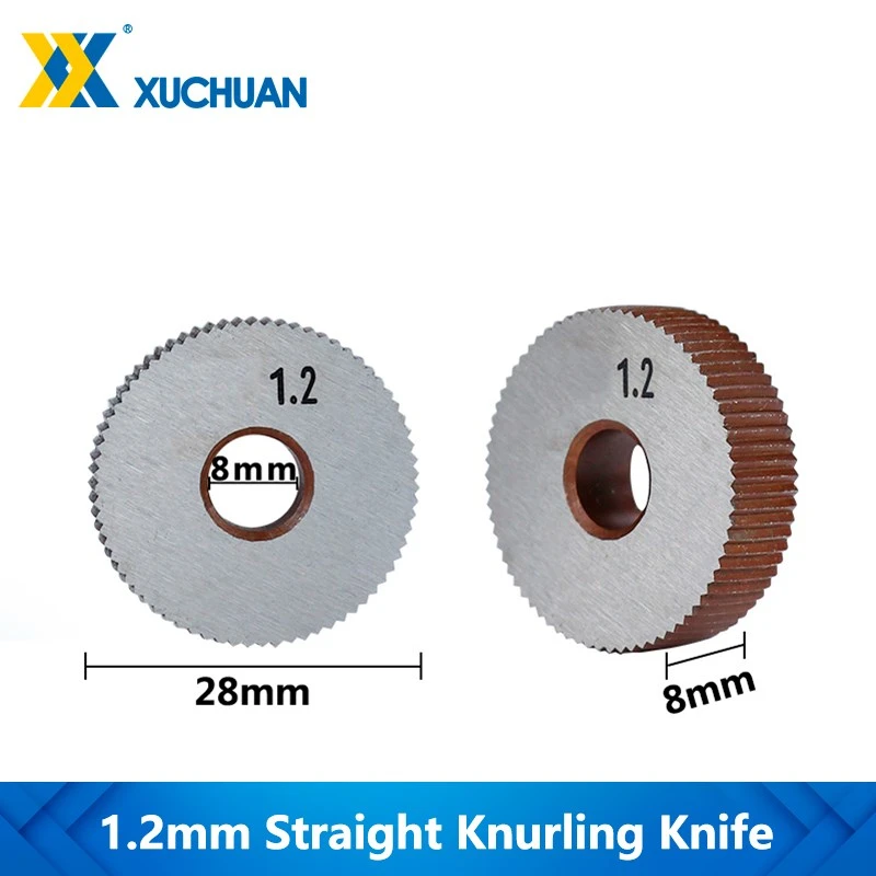 1.2mm Straight Knurling Knife Straight Line Knurling Wheel Inner Hole Embossing Wheel Gear Shaper Cutter Lathe Knurling Wheel