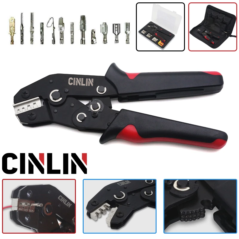 DuPont/D-SUB Terminals Crimping Pliers Hand Tools Robust Crimper Dies Set With Canvas Bag for PH2.0 XH2.55557 VH3.96 JST1.25