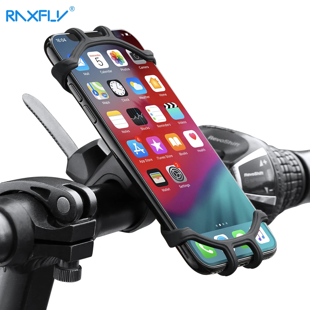 RAXFLY Bike Phone Holder Bicycle Mobile Cellphone Holder Motorcycle Suporte Celular For iPhone Samsung Xiaomi Gsm Houder Fiets