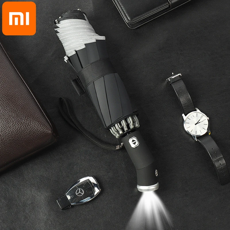 Xiaomi UV Folding Automatic Umbrella Rain Wind Resistant Trip Sun Umbrellas Portable Reverse Ecological For Business