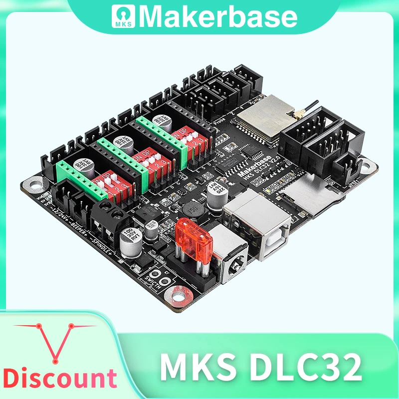 Makerbase MKS DLC32 Offline Controller 32bits ESP32 WIFI GRBL TFT Touch Screen for desktop laser engraving machine