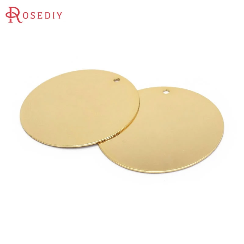 Diameter 8MM 10MM 15MM 25MM 35MM Thickness 0.5MM Brass Round Disk Charms Pendants Jewelry Findings Accessories wholesale