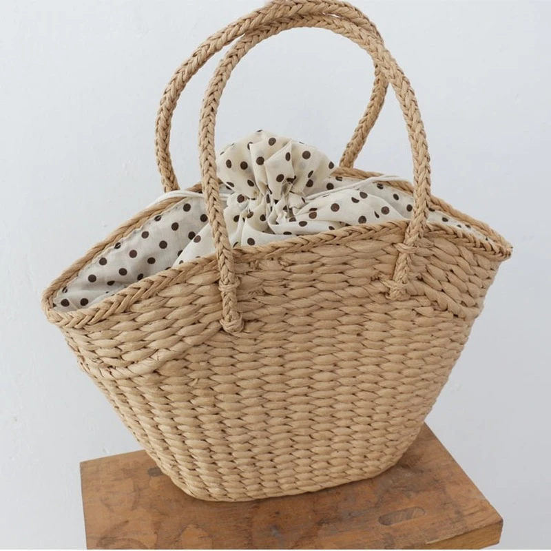 Beach Rattan Bag Ladies New Super Large Straw Bag Famous Brand Ladies Handbag 2021 Handbag Straw Woven Beach Bag Luxury Handbag