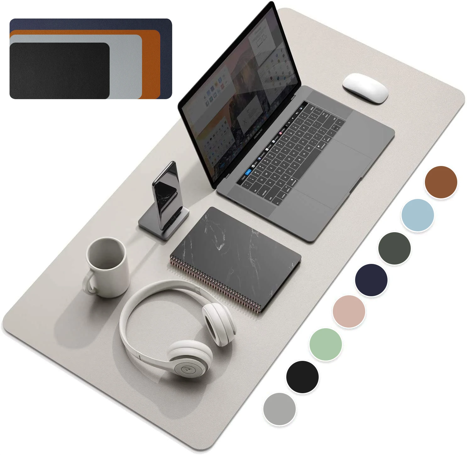 Large Size Office Desk Protector Mat PU Leather Waterproof Mouse Pad XXL Desktop Gaming Mouse Pad PC Accessories Free Shipping