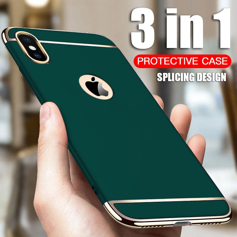 Luxury Plating Phone Case For iphone 11 Pro Max 6 6s 7 8 Plus 5 5s SE X XS Max XR Matte Hard Back Cover For iphone 7 Plus Case