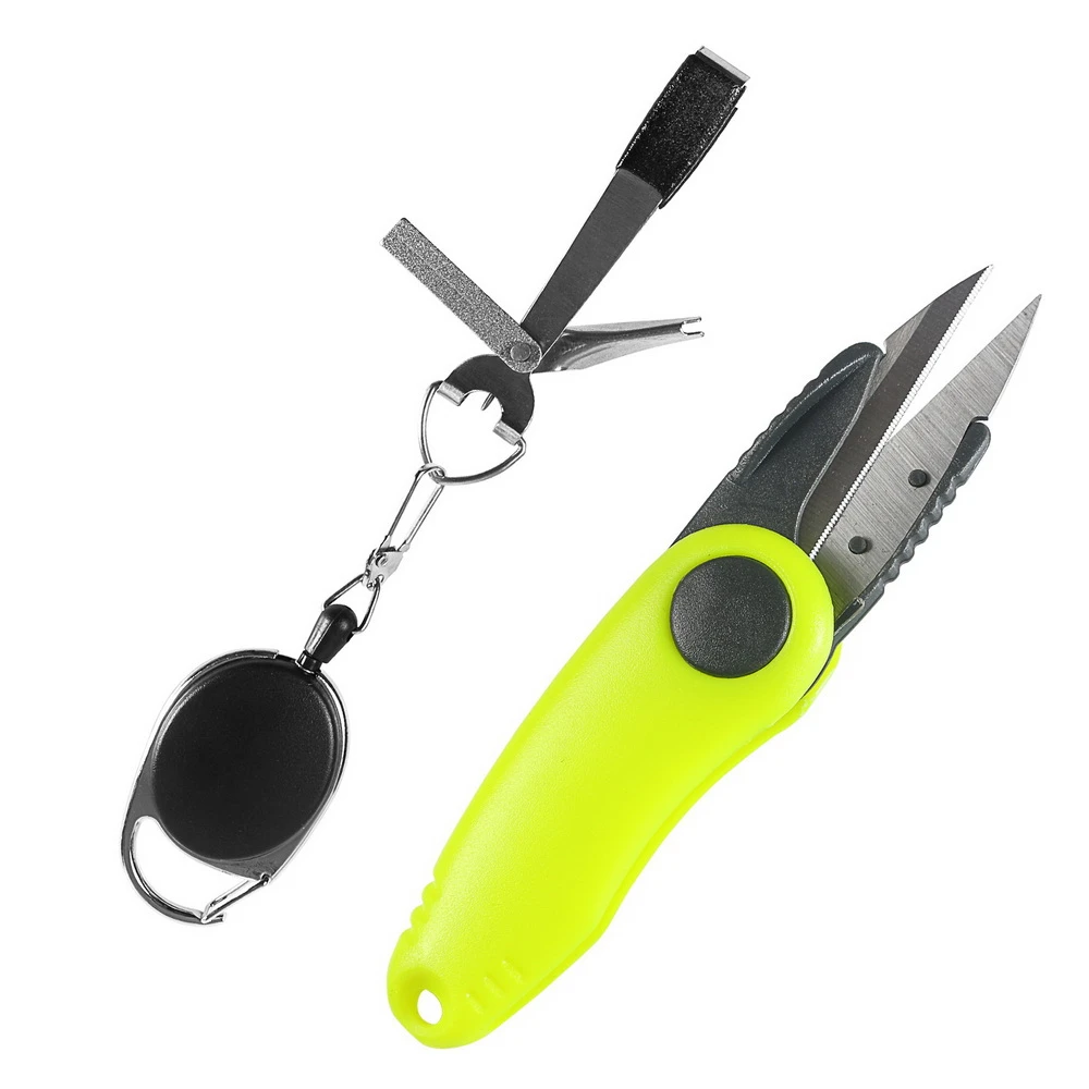 Quick Knot Tool Kit Fishing Line Cutter Clipper Nipper Hook Sharpener Carp Fishing Accessories Fish Use Scissors Tackle Gear