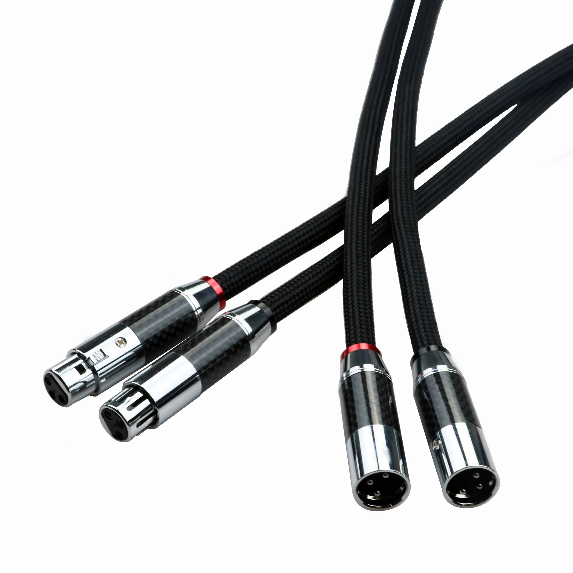 XSSH Hi-end HIFI FA-220 PVC 2 core Pure Copper OFC PCOCC Female XLR to Male XLR   RCA  jack  Audio  Cables Wire Line