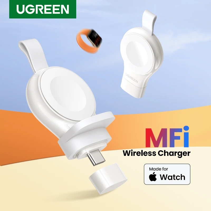 UGREEN Wireless Apple Watch Charger Series 5 4 3 2 1 Portable MFi USB Charger For Apple 3 Magnetic Wireless Charging