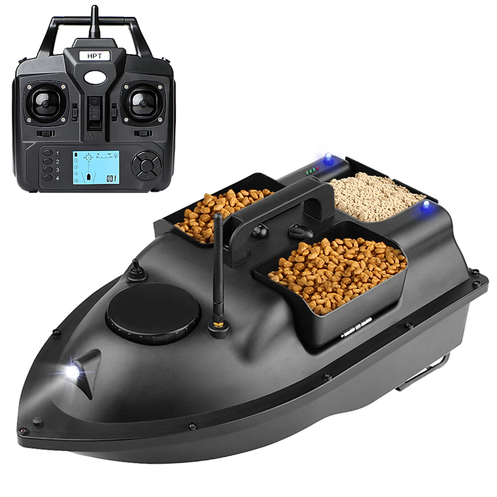 GPS Fishing Bait Boat w/ 3 Bait Containers Automatic Bait Boat 400-500M Remote Range Fishing accessories sea fishing tackle 2020