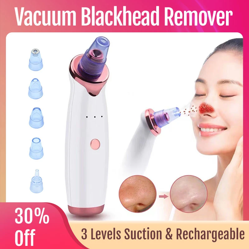 Blackhead Remover, Pore Vacuum Cleaner Black Dot, Nose Pore Acne Facial Cleaning, Pimple Remover Beauty Tool, 2021 new Design