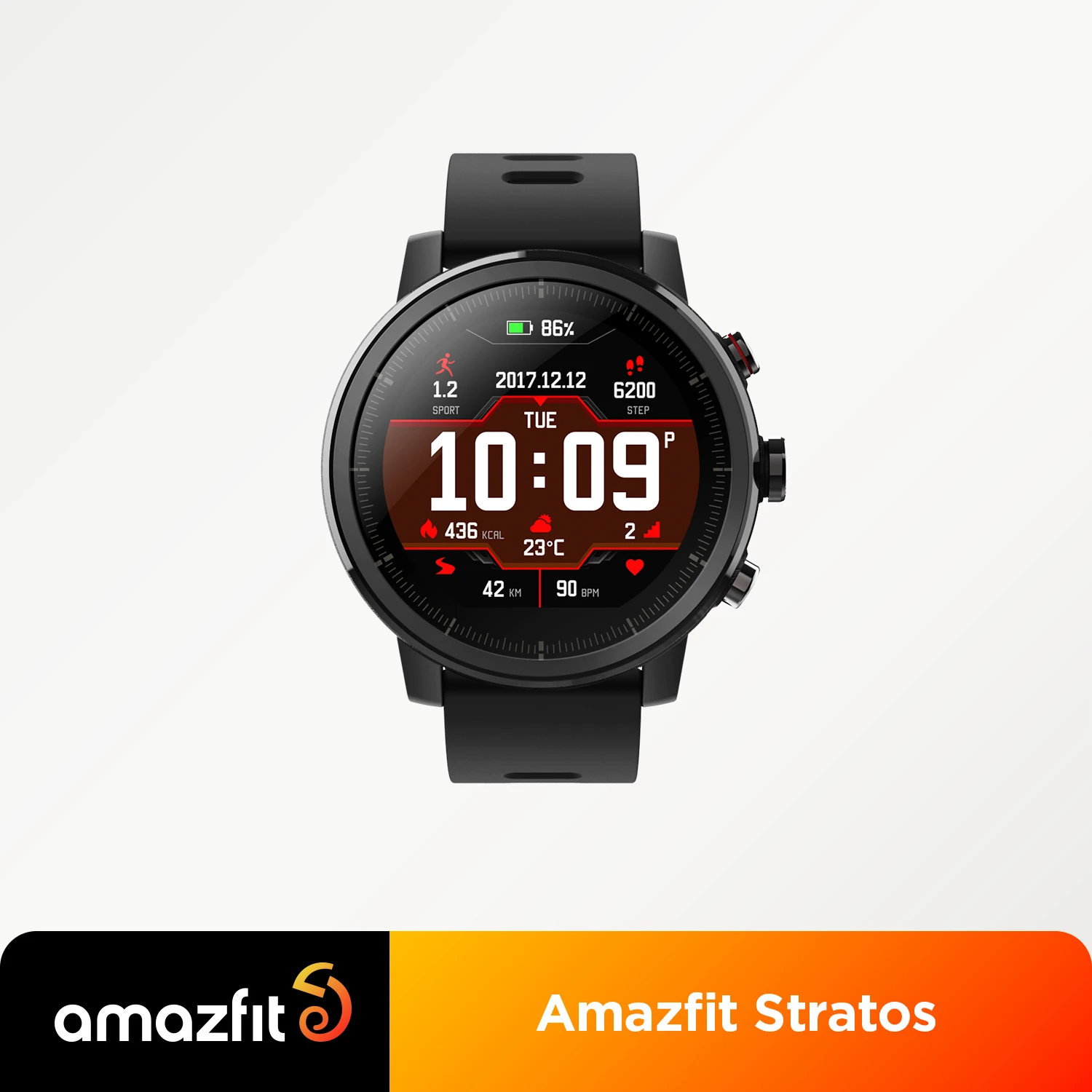 In Stock Global Version Amazfit Stratos Smartwatch Music GPS Heart Rate Monitor 5ATM Waterproof Men Outdoor Watch