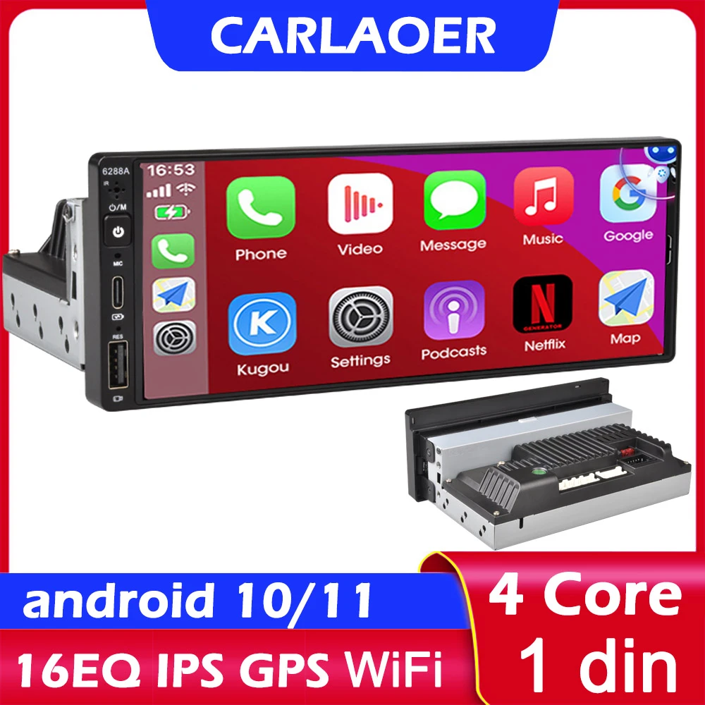 1 Din Car Android Multimedia Player 6.9 Inch Touch Screen Bluetooth Autoradio Stereo Video GPS WiFi Universal 1din Auto Radio