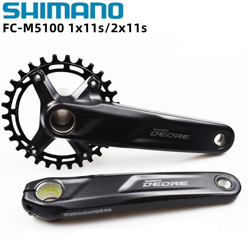 Shimano Deore M5100 Crankset 1x10s 11s 2x10s 11 Speed Mountain Bike Bicycle Crankset 96BCD 64BCD MTB Arm Crank 36-26T 32T BB52