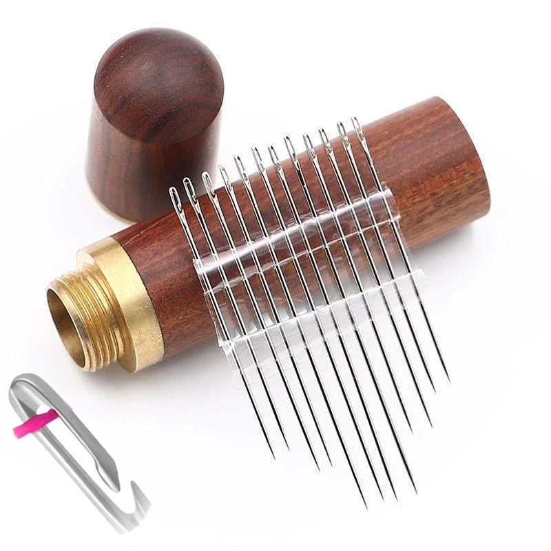 12pcs / Set Sewing Needle Side Blind Needle Hand Sewing Stainless Steel Strike Threaded Clothes Sewing