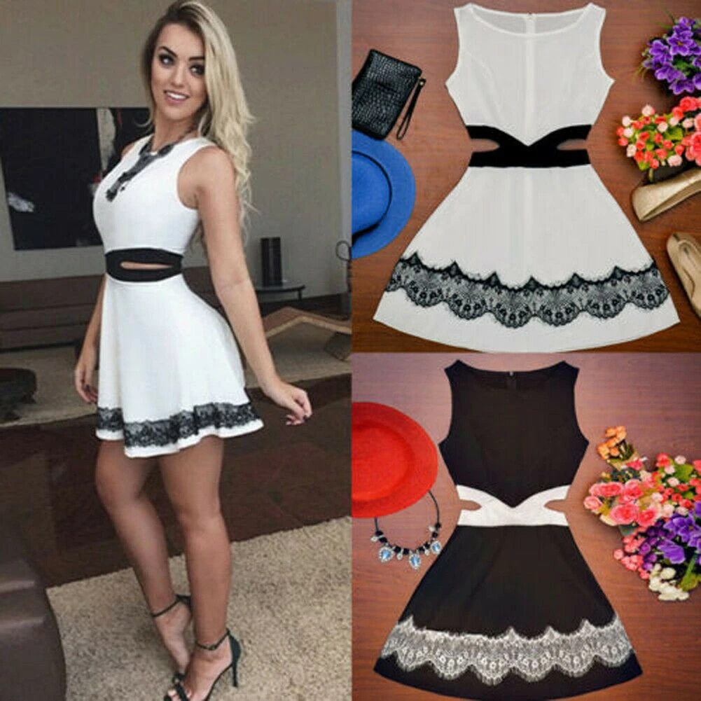 Women Pencil Dress New Ladies Sexy Summer Sleeveless Slim Fit Mini Short Knitted Bodycon Sundress Halter Female Clothing