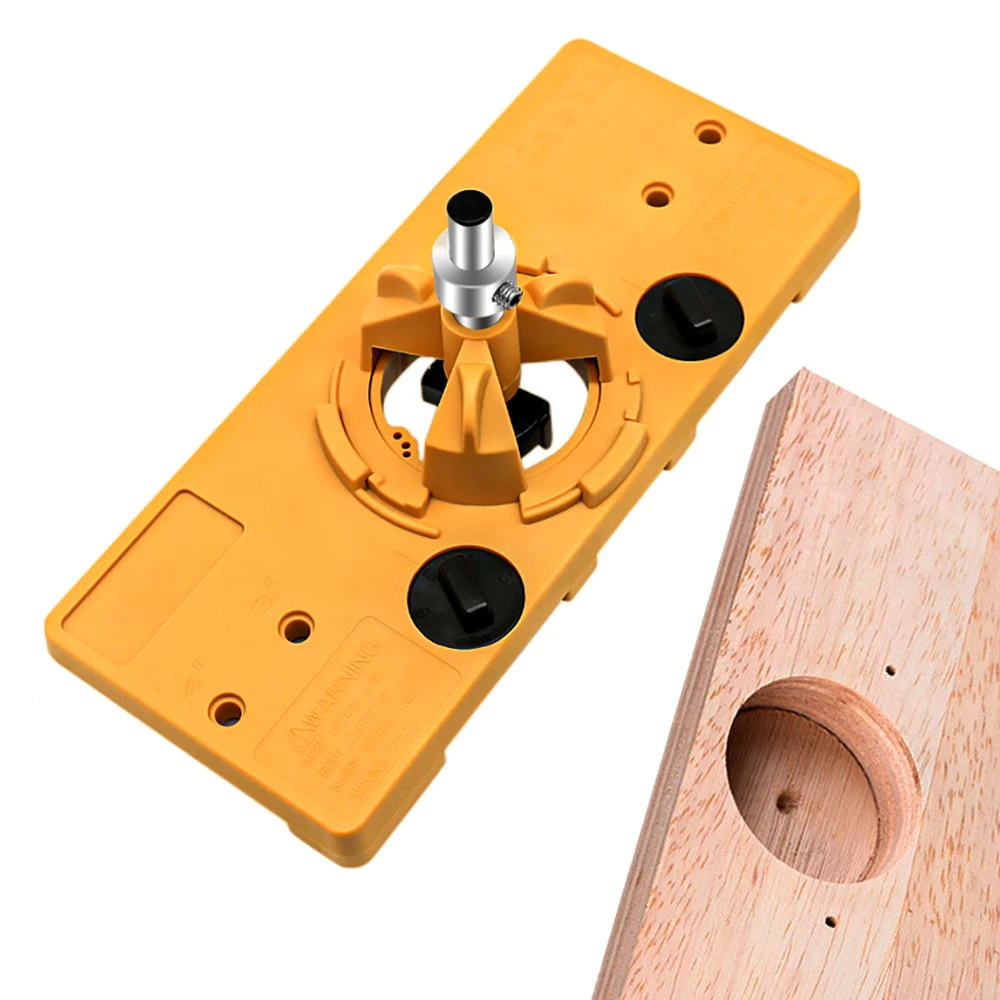 NEW Concealed 35MM Cup Style Hinge Jig Boring Hole Drill Guide + Forstner Bit Wood Cutter Carpenter Woodworking DIY Tools