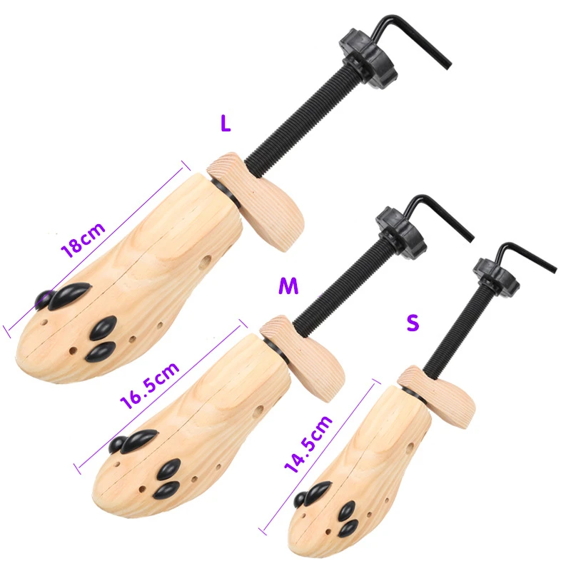 1 PC Wood Wooden 2-Way Shoe Shoes Tree women and man shoes tree Stretchers Size S/M/L Dropshipping Wholesale
