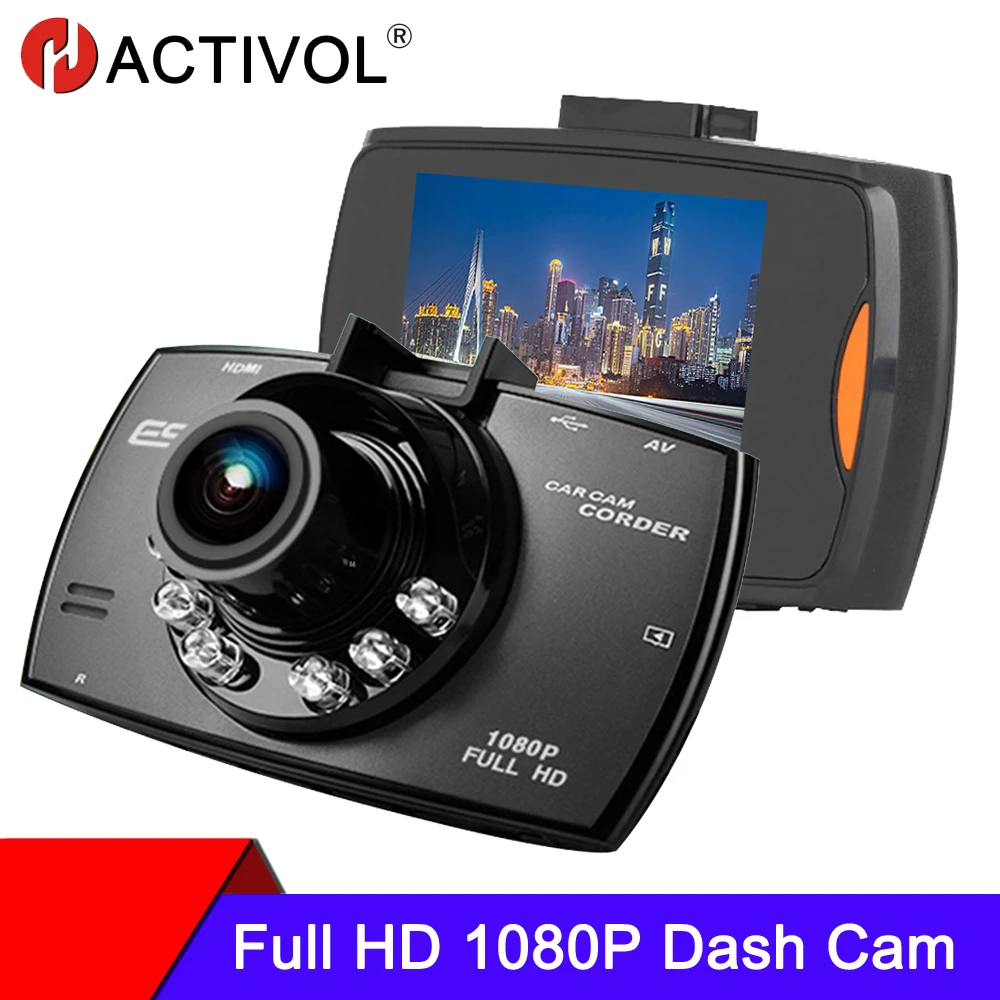 Car DVR Dash Cam 1080P 120 Degree Dashcam Driving Recorder Cycle Recording Night Vision Wide Angle Video car camera recorder