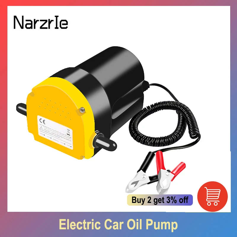 Oil/crude oil Fluid Sump Extractor 60W Transfer Pump Suction Transfer Pump + Tubes for Auto Car Boat Mot Electric Car Oil Pump