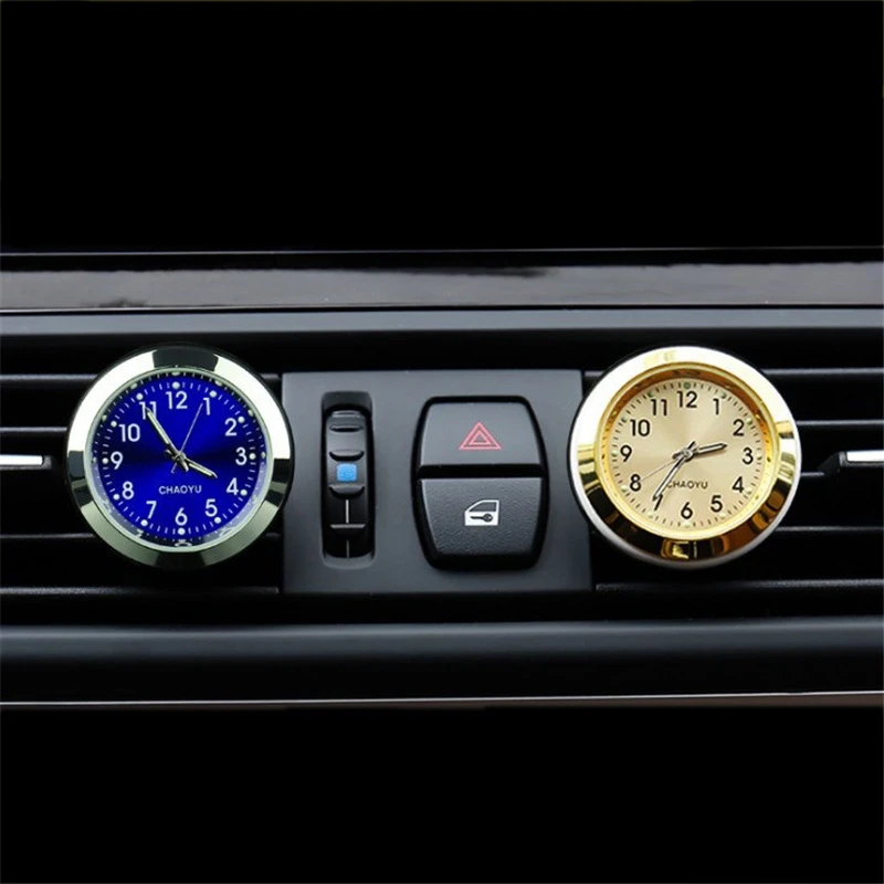 Luminous Auto Gauge Clock Mini Car Air Vent Waterproof Quartz Clock with Clip Air Outlet Watch Clock For Styling Car Accessories