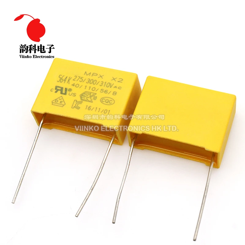 5pcs X2 Safety capacitor 27.5mm 275VAC 275V 1uF 1.2uF 1.5uF 2uF 2.2uF 3.3uF Polypropylene film capacitor