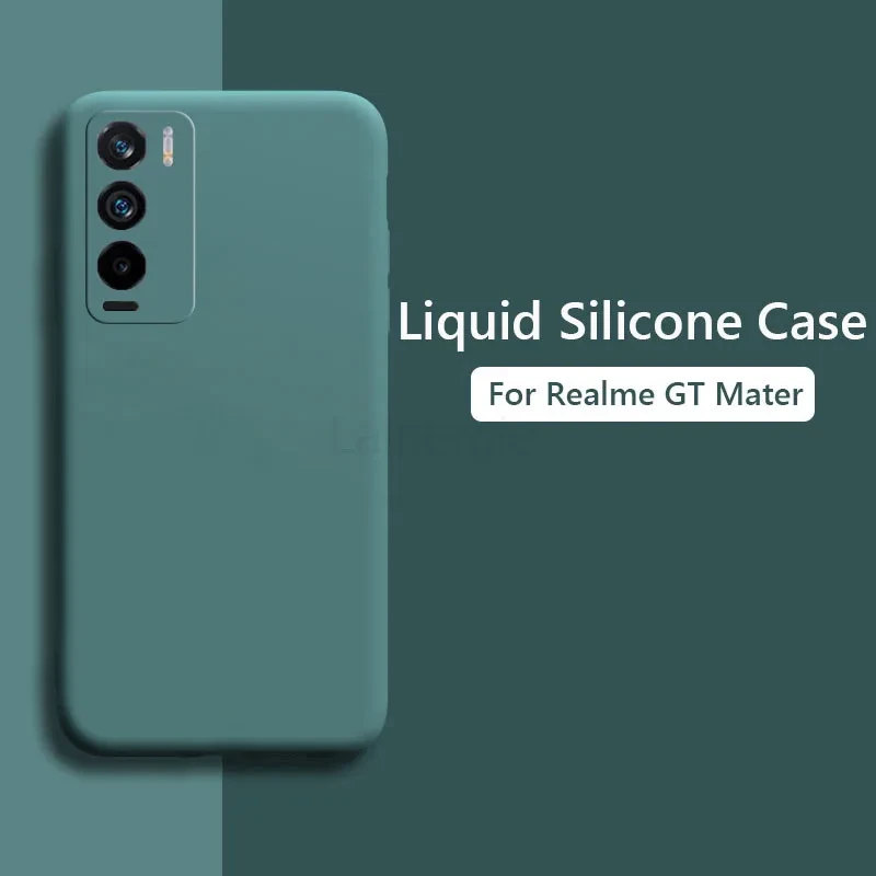 Luxury Liquid Silicone Phone Case For Realme GT Master Edition Explorer Master ShockProof Soft Back Cover Coque Fundas