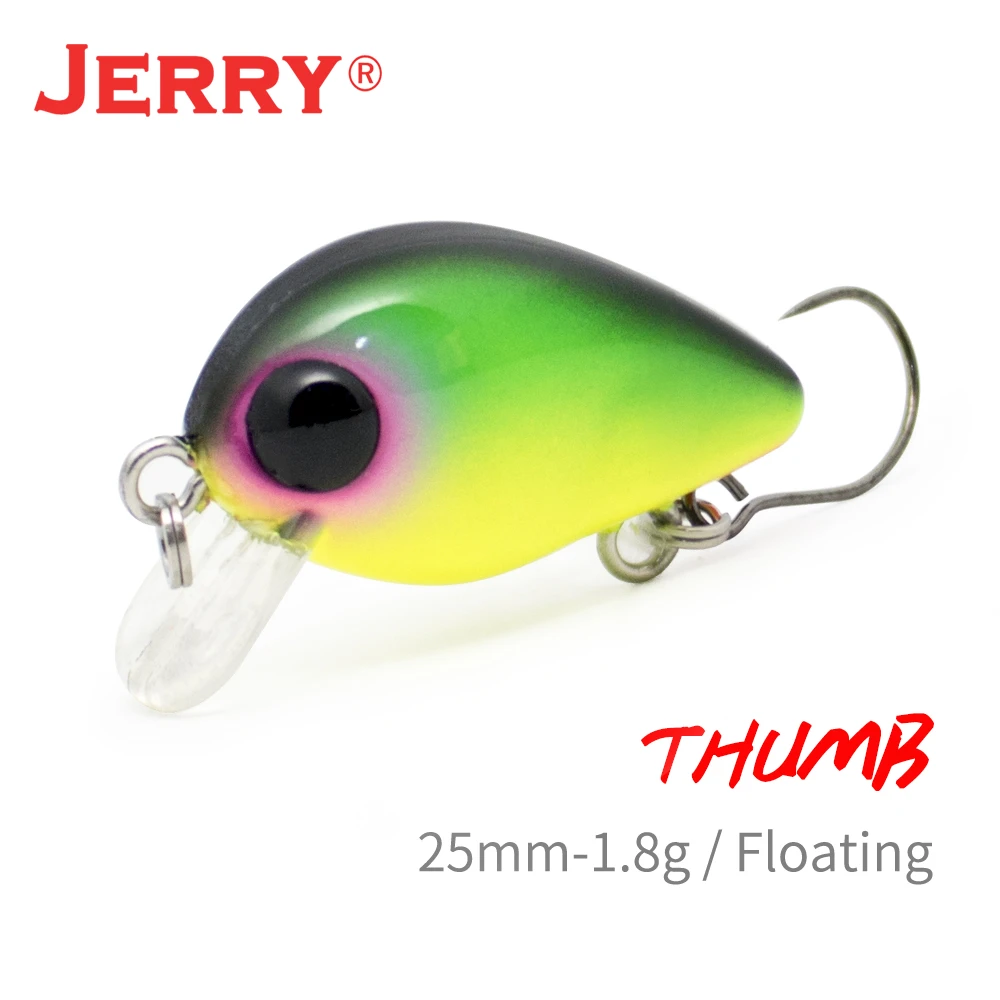 Jerry Thumb Floating Wobblers Trout Perch Fishing Lure 1pc Crankbait 25mm 1.8g Artificial Plug Baits Freshwater Tackle