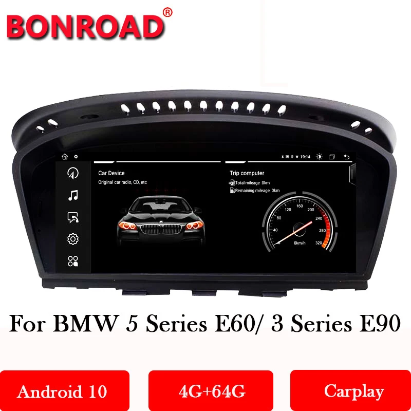 Bonroad Android11-10 carplay Car Multimedia Video Player For BMW 5 Series E60/M5/M3/E61/E63/E64/E90/E91/E92/E93 Radio Wifi GPS