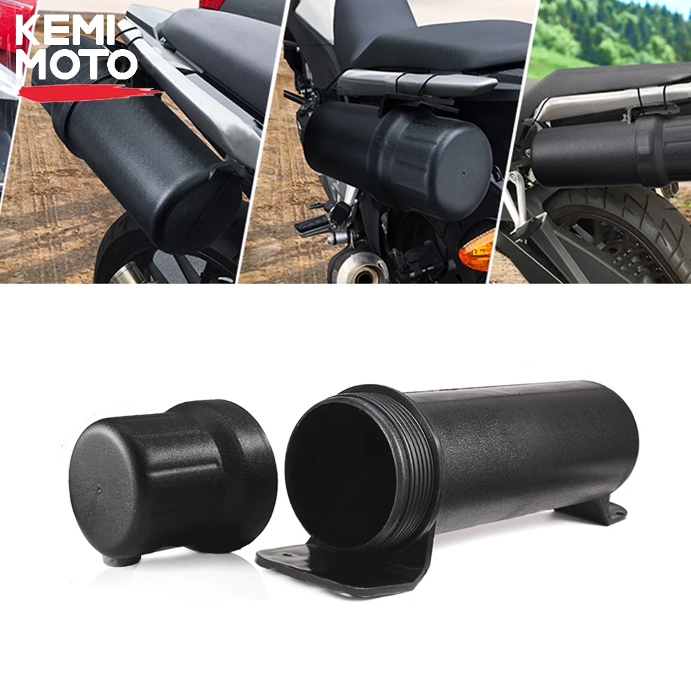 KEMiMOTO Universal Motorcycle Tool Tube Accessories Waterproof Gloves Storage Box For BMW For Honda For YAMAHA For Kawasaki