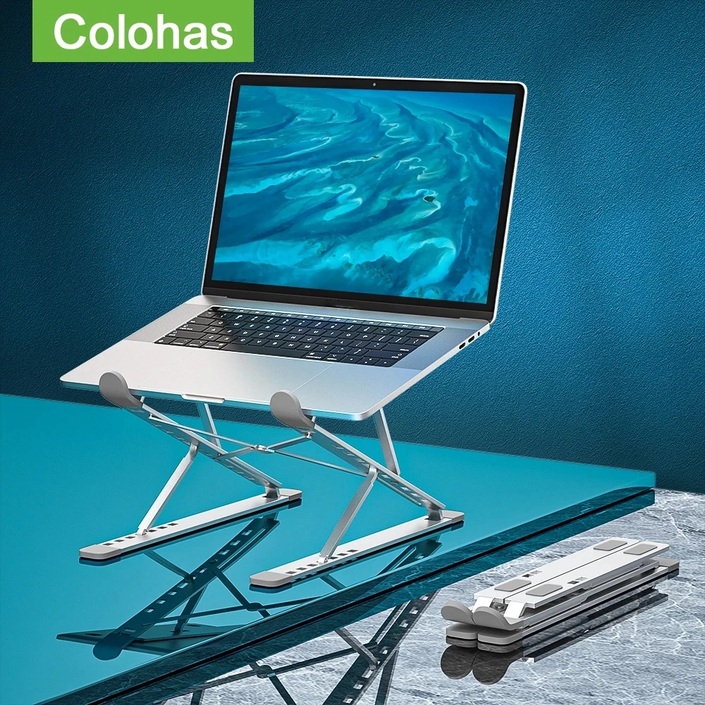 Adjustable Laptop Stand Portable Base Notebook Stand Support For Macbook Laptop Holder Computer Tablet Stand Laptop Table Stand