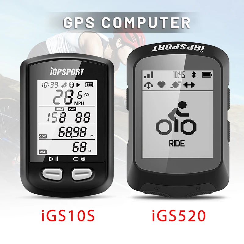 IGPSPORT igs10s Bike Wireless Stopwatch GPS Bicycle Computer IPX6 Waterproof Cycling Speedometer with ANT+ Bluetooth 5.0