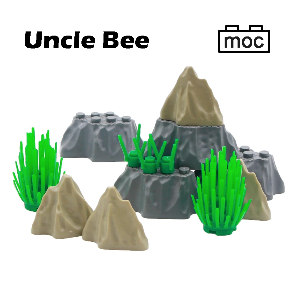 Compatible City Hill Building Blocks Mountain Cave Stone Part Jungle Accessories MOC Bricks DIY Educational Toys For Children