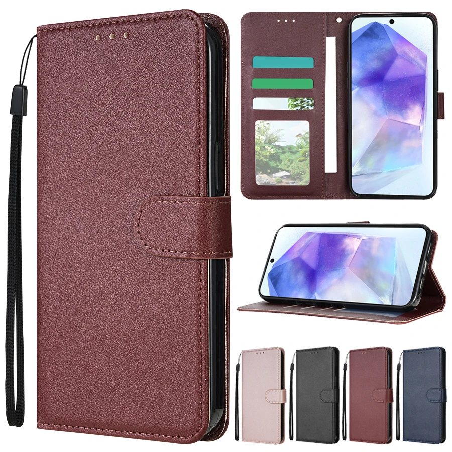 For Samsung A52 A72 A71 A01 A02 S A11 A12 A21S A22 A31 A32 A41 A42 A51 A71Flip Leather Wallet Case For Galaxy A6 A7 A8 2018 Case
