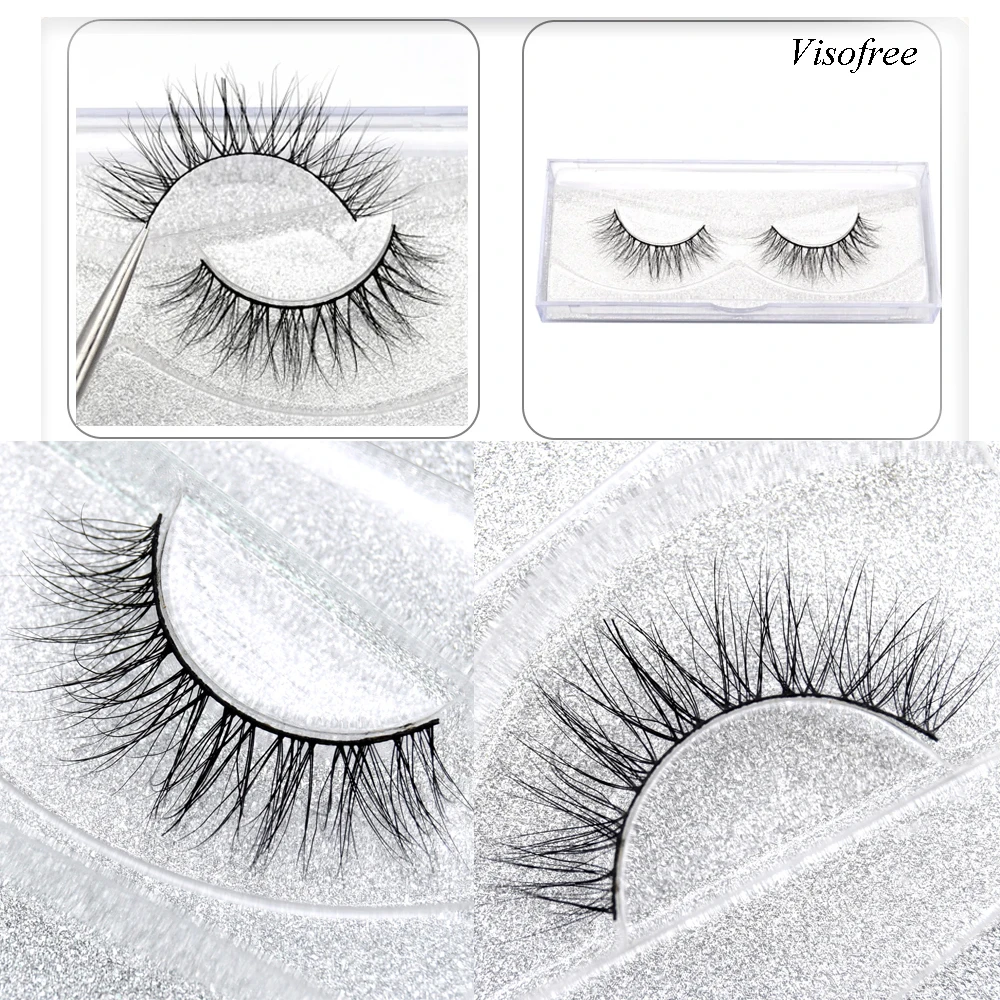 Eyelashes 3D Real Mink Eyelashes Natural Long False Eyelashes 100% Hand Made False Lashes Eye Extension cilios Long lasting